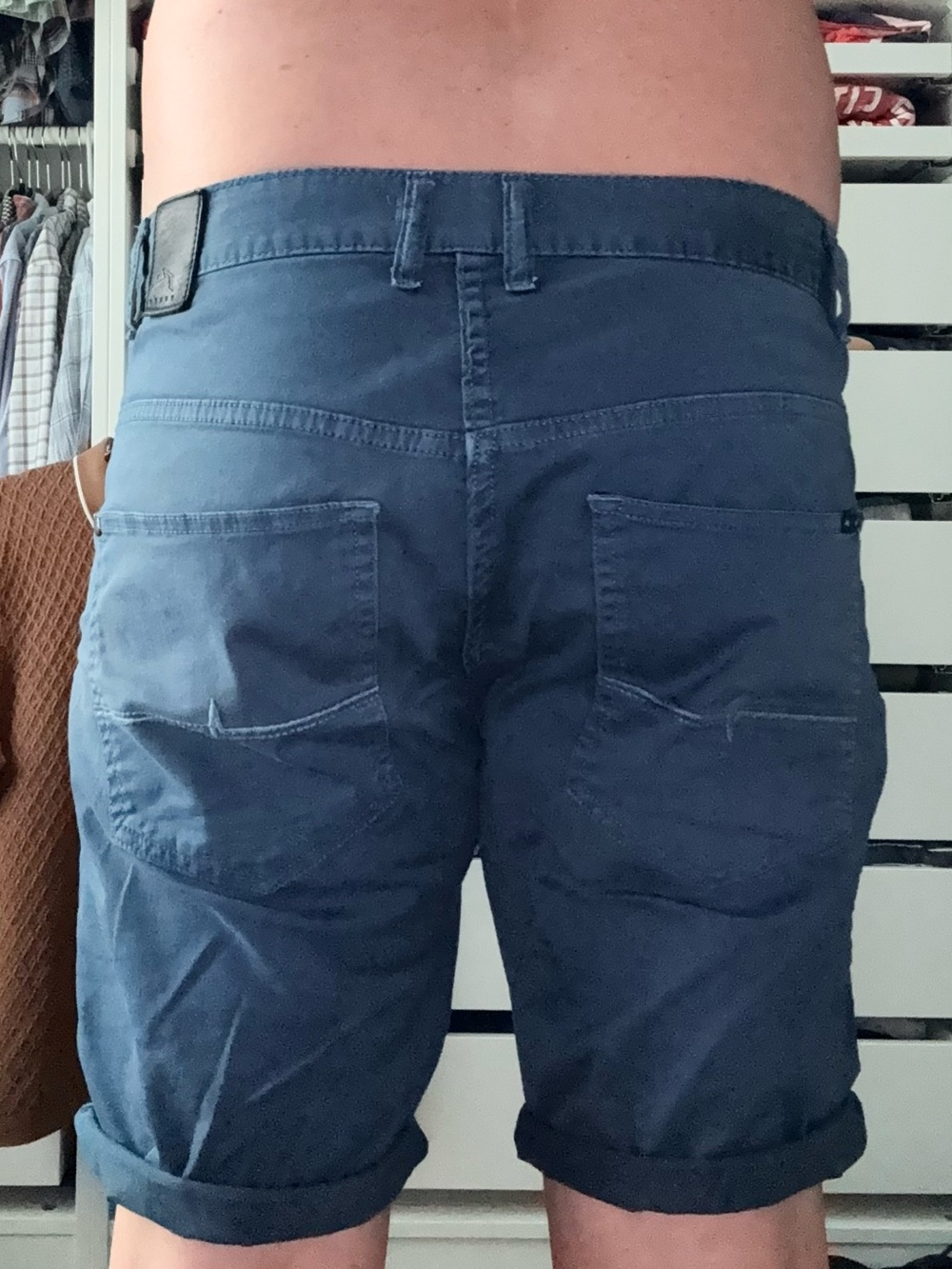 Rusty Size 34 Classic Flat Front Men’s Shorts in Deep Blue - Picture 7 of 8